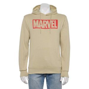 Men's Marvel Logo Hoodie Size XL Sand (color)